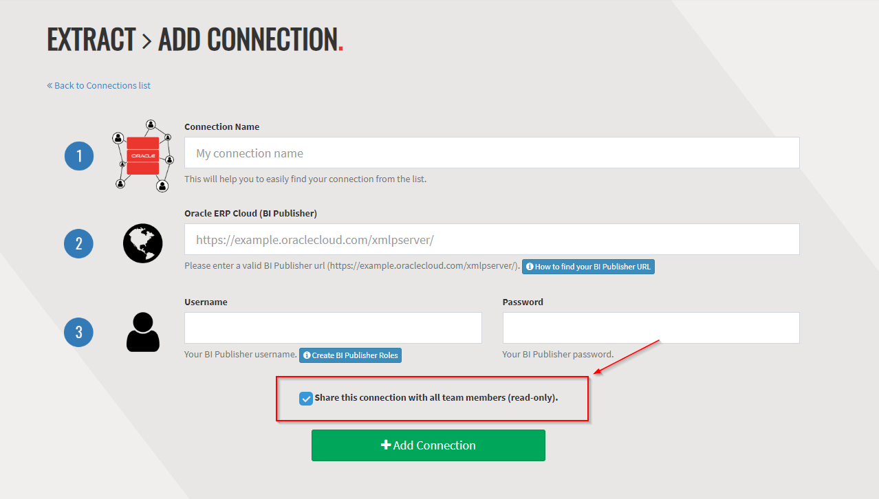 Rapid4Cloud - Oracle Connection Shared Option