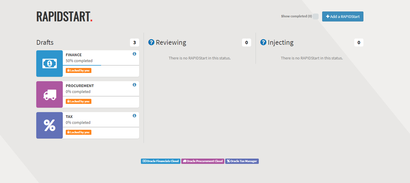 Rapid4Cloud Rapidstart new dashboard