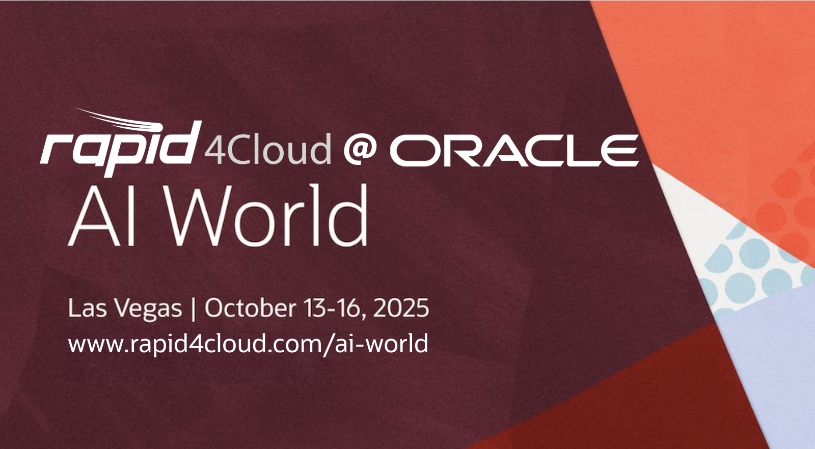 rapid4cloud-at-oracle-ai-world-2025