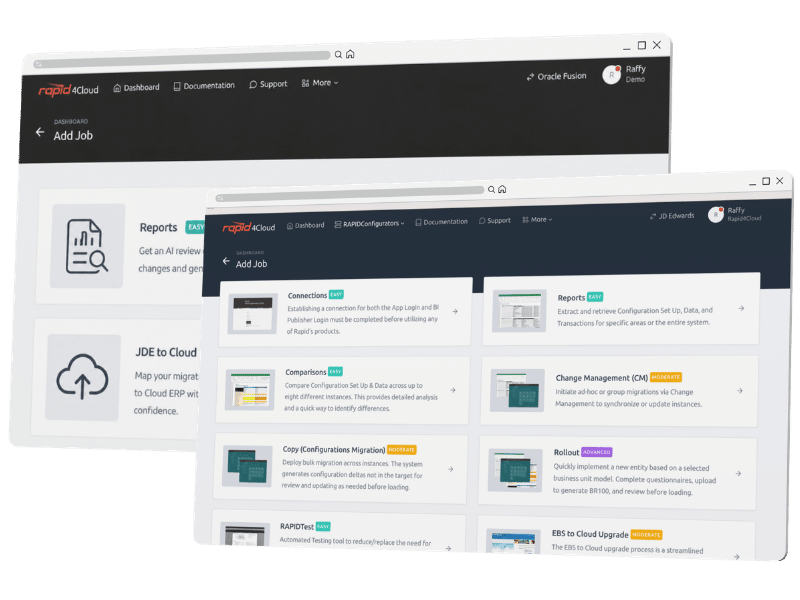 rapid4cloud-rapid4jde-automation